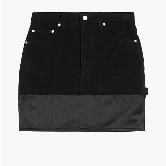 SOLD🖤Helmut Lang🖤Femme Silk-Trim Utility Mini Skirt. Size 25. NWT. MSRP $435. - Picture 7 of 7